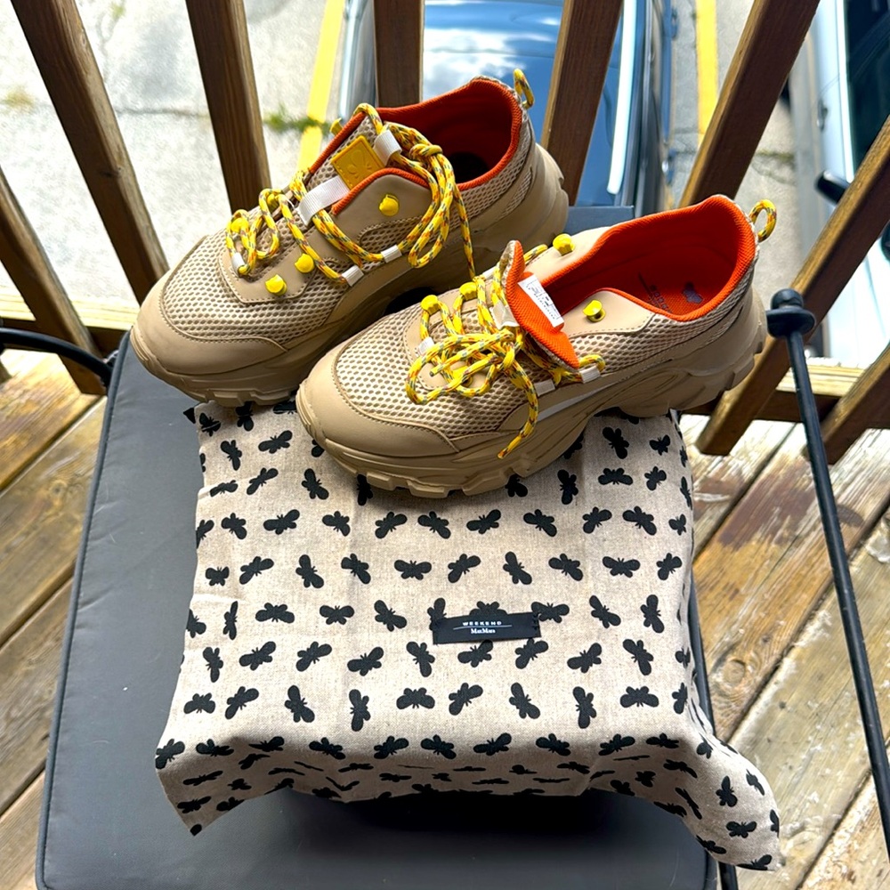 MaxMara woman’s Yellow and Orange Sneakers - Picture 8 of 11